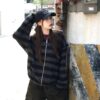 Nix | 🇰🇷 條紋針織連帽外套