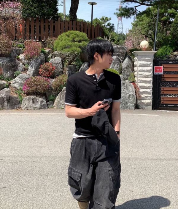 Nix | 🇰🇷 亨利領針織坑條上衣